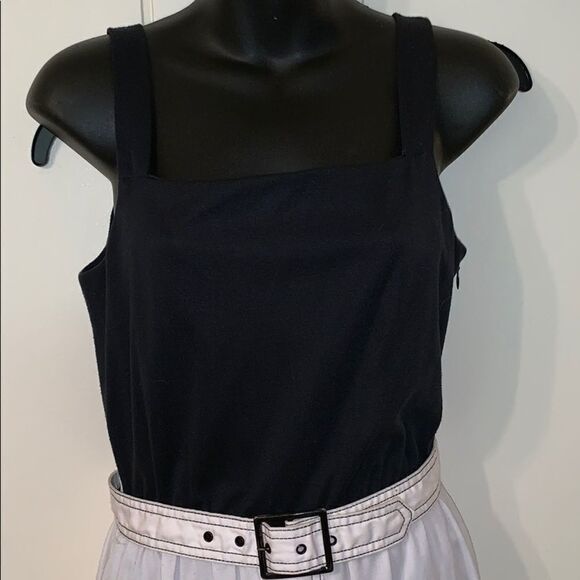 Vtg 70s Caron black & white dress with jacket - Picture 4 of 8